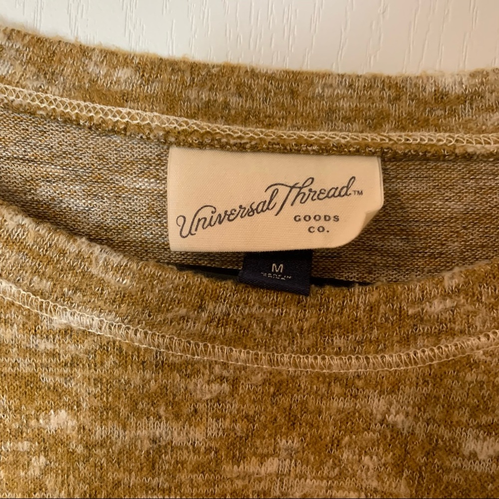 Universal Threads Mustard Marled Long Sleeve Swea… - image 2